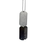 James Bucky Barnes x Steven Rogers 'America' WWII Style Military Dog Tags - con muescas antes de 1965 WW2 - Acero inoxidable - Cadena incluida