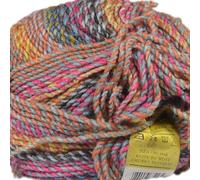 James C Brett Lana gruesa de mármol para tejer, 100% lana acrílica suave (MC112), multicolor