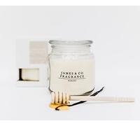 James & Co No.7 Vanilla (Sweet Vanilla) Vela en tarro grande con aroma natural de 14 onzas, hasta 60 horas de combustión