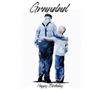 James Coates Grandad - Tarjeta de cumpleaños de Grandson, tamaño A5