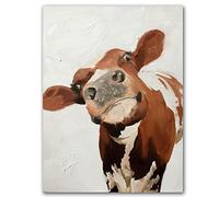 James Coates - Póster artístico de vaca curiosa (A3) de 16 x 12 pulgadas