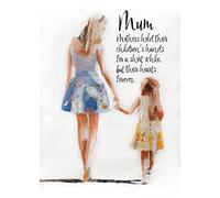James Coates - Tarjeta Felicitacion, Tarjeta de cumpleaños para mamá, o tarjeta del día de la madre de la hija, tamaño A5
