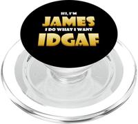 James Costume Idgaf Meme Personalized Jim First Name James PopSockets PopGrip para MagSafe