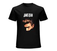 James Dean - Camiseta unisex de manga corta para hombre, 100 % algodón, color negro, Negro, XXL