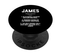 James Definition Funny Talented Great Cosplay James Jimmy PopSockets PopGrip Adhesivo