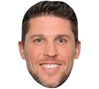 James Denny Hamlin (Smile) Mascaras de personajes famosos, caras de carton