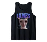 James Funny Cat Meme - Camiseta con diseño de Gatos tontos Camiseta sin Mangas