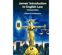 James' Introduction to English Law