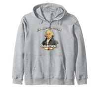 James Madison Padre de la Constitución Padre fundador Sudadera con Capucha