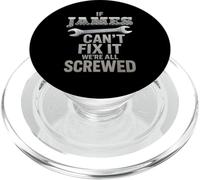 James Name If Cant Fix It Personal Marido Handy Man Builder PopSockets PopGrip para MagSafe
