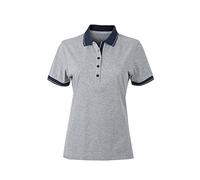 James & Nicholson - Camisas - para Mujer Grey-Heather/Navy X-Large