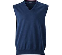 James & Nicholson Chaleco de Punto Cuello de Pico, para Hombre, Hombre, V-Neck Pullunder, Azul (Navy), XX-Large