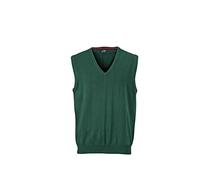 James & Nicholson Chaleco de Punto Cuello de Pico, para Hombre, Hombre, V-Neck Pullunder, Verde (Forest), Large