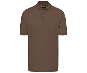James & Nicholson Classic Polo, Camiseta para Hombre, Marrón (Brown), XL