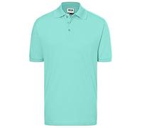 James & Nicholson Classic Polo, Camiseta para Hombre, Verde (Mint), 2XL