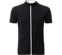 James & Nicholson Men's Bike-T Full Zip Camiseta, Negro (Black/White), XL para Hombre