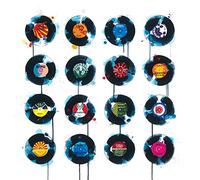 James Paterson "Vinyl Guru Lienzo Impresiones, Multicolor 40 x 40 cm