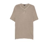 James Perse- Slub Jersey Short Sleeve Henley- Tops- Hombre- Beige- L- Slub Jersey Short Sleeve Henley