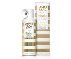 JAMES READ Bruma Bronceadora Instantánea para Cara y Cuerpo, Bronceado Ligero/Medio Bronceado Dorado para Todo el Cuerpo, Resultados Visibles en 6-8 Horas, Infundida con Aloe Vera, 200Ml