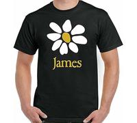 James T-Shirt Mens Band 80's 90's Alternative Rock Music Top Sit Down Laid Black Size L