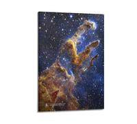 James Webb - Póster decorativo de los pilares de la creación del telescopio espacial, lienzo decorativo para pared e impresión artística moderna para decoración de dormitorio familiar, 40 x 60 cm