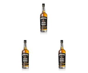 Jameson Black Barrel Whiskey Irlandés - 700 ml (Paquete de 3)