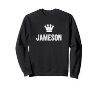 Jameson el Rey/Corona y Nombre para Hombres llamados Jameson Sudadera