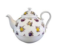 Jameson & Tailor Tea for One - Tetera de porcelana brillante, diseño de frutas