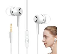 jamgeery Auriculares intrauditivos con micrófono, con cable jack de 3,5 mm, cancelación de ruido, para entrenamiento, escuela, estudio, grabación, juegos, viajes, producción de música