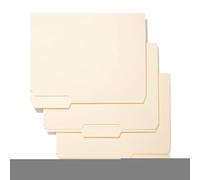 jamgeery Carpetas de Archivo - Carpetas Tamaño A4 con Pestañas a 1/3 | 100 Unidades Material de Organización para Archivo de Facturas Domésticas y Gestión de Material Escolar