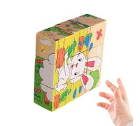 jamgeery de dados 3D de madera | Juguetes de promoción temprana, bloques de construcción de madera - Para y niñas, hogar, escuela, dormitorio, cumpleaños, vacaciones, entorno de