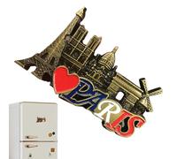 jamgeery Imanes para | Francia Paris Decorativos Imanes 3D Resina | Recuerdo Magnético para Amantes Arte Familias Pizarra Puerta Viaje Fotos Cumpleaños Profesores Regalo