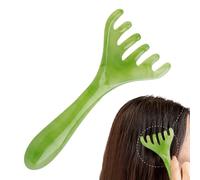 jamgeery Peine Masajeador Capilar | Masajeador De Resina Portátil Alivia Tensiones,Accesorio Portátil De Masaje Manual Para Ducha, Spa, Lavado Del Cabello, Salón, Hombre Y Mujer