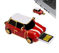 jamgeery Unidad USB | Llavero USB Retro con Forma de Coche Clásico | Almacenamiento Portátil 4GB para Transferencia de Fotos Juegos Datos en Portátil Cámara Tableta Teléfono Backup