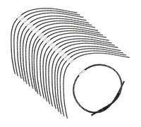 JAMHER 20 Piezas F016800431 línea de Repuesto para desbrozadoras AFS 23-37, 37 cm x 3,5 mm línea de Recortadora de césped para jardines, campos de golf(20 líneas)