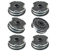 JAMHER Bobinas de hilo de repuesto Desbrozadora, para recortadora LIDL Parkside, compatible con PRT 550 A1, A3; PRTA 20-Li A1, B2, C3 bobina de repuesto(6 Bobinas de Repuesto)