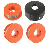 JAMHER F016800175 Bobina de Repuesto 1,6mm x 8M para Bosch ART 23 26 30 Combitrim Easytrim Cortacésped con Cubierta F016L71088 (3 Carretes, 1 Cubierta)