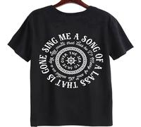 Jamie Fraser Sing Me A Song Outlander Men's T-Shirt Unisex Black Cotton Hip Hop Print tee Shirts XL