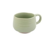 Jamie Oliver Big Love Green Cozy Cuppa, taza de café de gres moteado, ideal para cualquier ocasión, lavavajillas, microondas, 375 ml, 13 x 10 x 7 cm