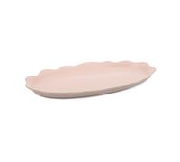 Jamie Oliver Big Love Pass-Me - Plato de cerámica moteado duradero con forma estriada para horno a mesa con esmalte transparente, apto para lavavajillas, horno, 35 x 20 cm