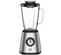 Jamie Oliver by Licuadora de cartera, fácil de usar, 800 vatios de potencia, resistente recipiente de vidrio térmico (1,25 l de capacidad), función de hielo triturado, 5 velocidades, acero inoxidable