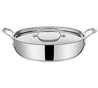 Tefal E3069034 Sartén Poco Profunda, 30 cm, Jamie Oliver, Acero Inoxidable, Metalizado