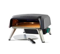 Jamie Oliver by Tefal - Horno de pizza de piedra giratorio a gas, máquina de pizza casera, para exteriores, piedra giratoria interior de 360 grados, pelar, conector de gas JM4168G0