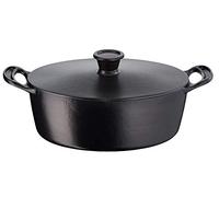 Jamie Oliver by Tefal - Olla ovalada de hierro fundido para inducción, 30 cm x 22 cm