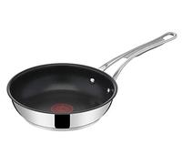 Jamie Oliver Cooks Classic E30602 - Sartén antiadherente (20 cm, titanio seguro, 3 unidades, revestimiento antiadherente, señal térmica, forma profunda, apta para horno, apta para inducción)