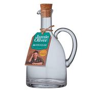 Jamie Oliver - Dispensador de aceite Rústico italiano, con tapón de corcho - Vidrio transparente - 650 ml
