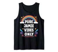 Jamie Vibes Only Cute Retro Girls Jamie Name Camiseta sin Mangas