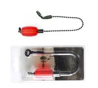 JAMIEKA Alarma compacta para picaduras de pesca, sensores de oscilación sensibles, alarma de pesca con luz LED brillante para pescadores de lago, río, océanos, fácil de instalar