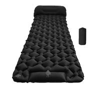 JAMIEKA Colchoneta inflable para acampar, compacta, colchón inflable plegable para viajes, senderismo, infla rápidamente
