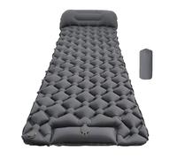 JAMIEKA Colchoneta inflable para acampar, compacta, colchón inflable plegable para viajes, senderismo, infla rápidamente